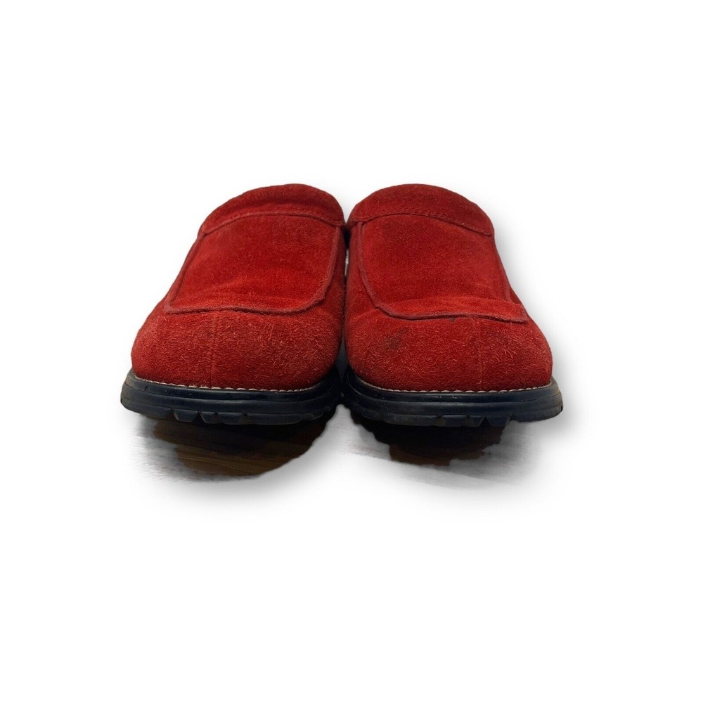 UGG Kohala Shearling Women's Red Suede Shearling Lined Loafers Mules Size 11 - Picture 3 of 8
